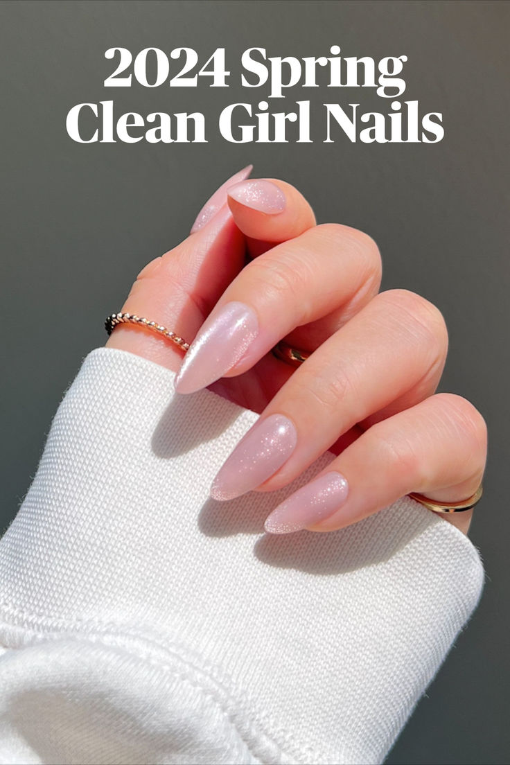 2024 spring clean girl nails