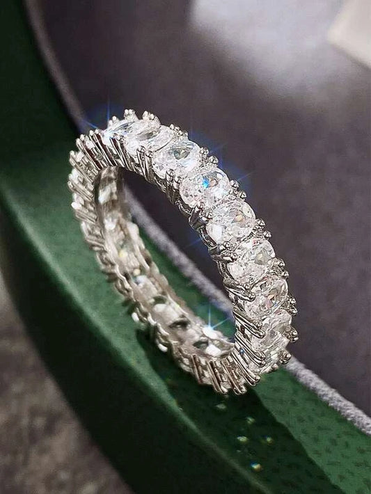 Diamond Cut Cubic Zirconia Ring