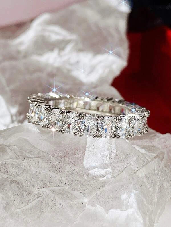 Diamond Cut Cubic Zirconia Ring