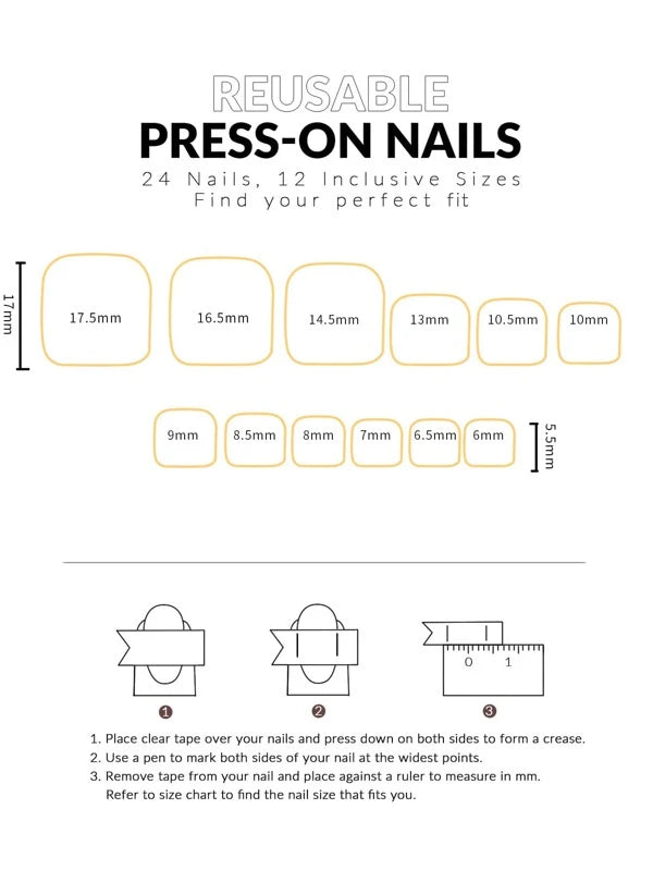 Short Square Nude Glitter Toe Press on Nails