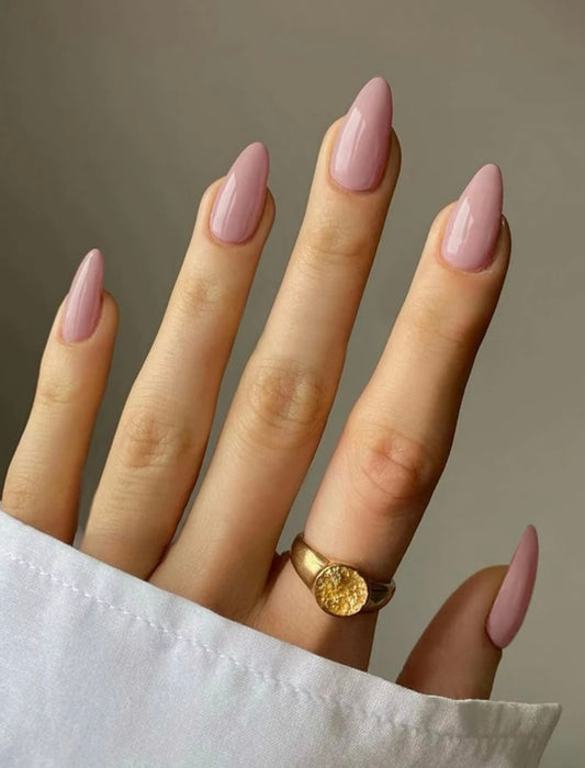 Almond Nude Pink Press on Nails