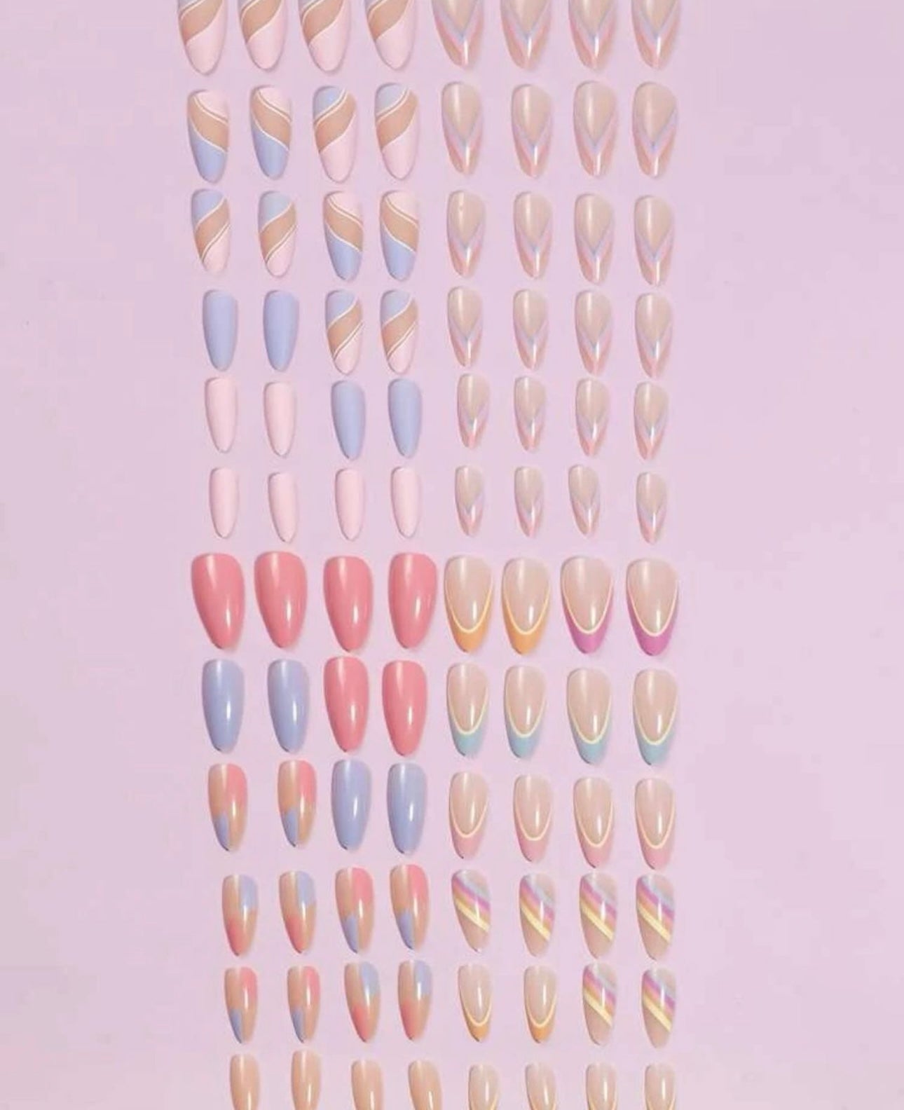 Candy Colour Press on Nails