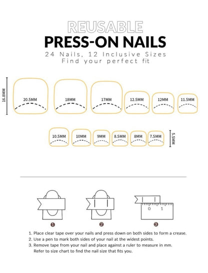 Short Square Nude Glitter Toe Press on Nails